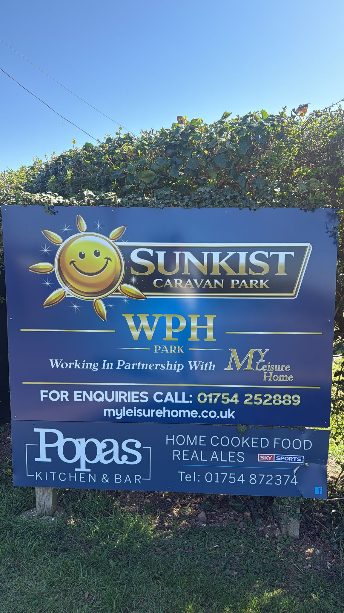 Sunkist Holiday Park in Lincolnshire